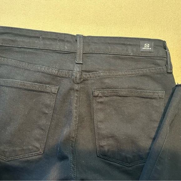 Letters to Juliet by Evergreen Clothing Paola A-Line Scissor Cut Jean - Black - Picture 10 of 13